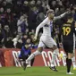 Selebrasi pemain Barcelona saat melawan Intercity di Copa del Rey (AP)