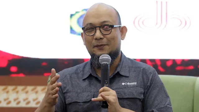 Penampilan Novel Baswedan Saat Jadi Pembicara Pada Gathering Nasional Turuntangan