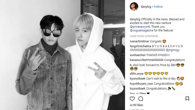 Baekhyun EXO dan Danyl Geneciran (Instagram/ danylcg)