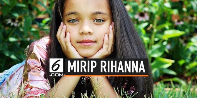 VIDEO: Bak Pinang Dibelah Dua, Model Cilik Ini Mirip Dengan Rihanna