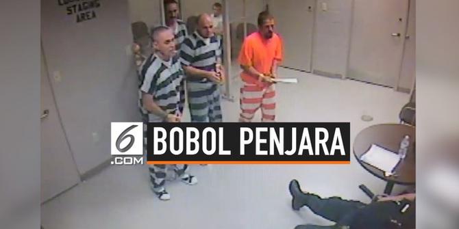 VIDEO: Tahanan Bobol Penjara Demi Selamatkan Sipir