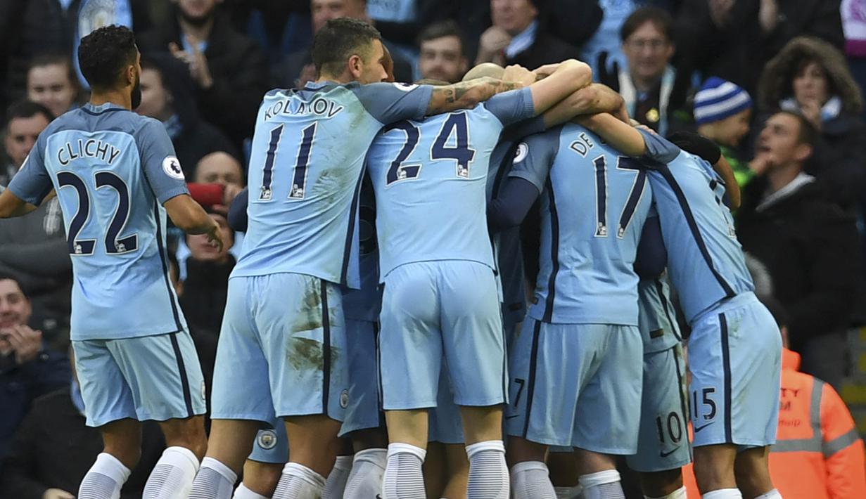 5. Manchester City (Premier League) - 1,61 Miliar Poundsterling. (AFP/Paul Elis)