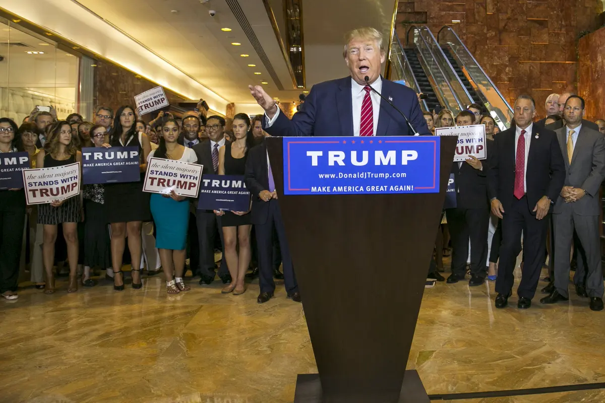 Ketua DPR Setya Novanto dan Wakilnya Fadli Zon hadiri kampanye bakal calon presiden AS, Donald Trump. (Reuters)