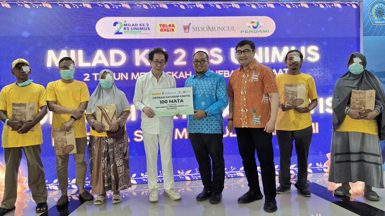 Sido Muncul Terus Hadirkan Harapan lewat Operasi Katarak Gratis 100 Mata di RS UNIMUS