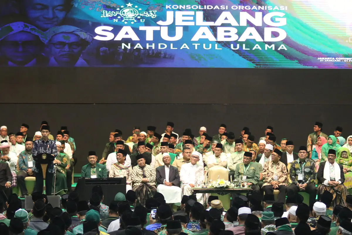 Pukul Bedug, Jokowi Buka Harlah ke-93 NU
