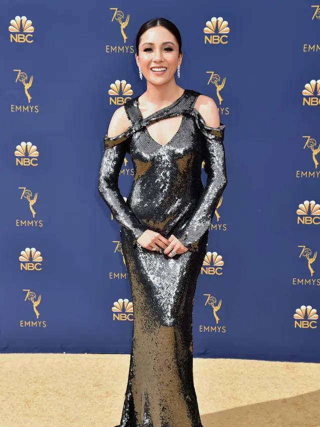 Constance Wu in Jason Wu, EMMYS 2018, Getty Image