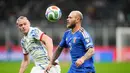 Hasil ini memastikan Norwegia lolos otomatis ke putaran final Piala Dunia 2026 sebagai juara grup dengan 24 poin. Sementara Italia tertahan di peringkat dua dan harus melalui babak play-off untuk menjaga asa lolos. (AP Photo/Luca Bruno)