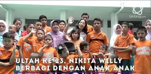 Nikita Willy baru saja merayakan ulang tahunnya yang ke-23 tahun Yayasan Sayap Ibu.