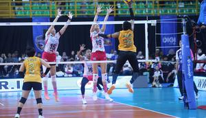 Jakarta Livin Mandiri mengalahkan Popsivo Polwan dengan skor 3-1 (16-25, 25-23, 26-24, 25-17) di GOR Sabilulungan Jalak Harupat, Kabupaten Bandung, Minggu (24/1/2026).