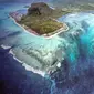 Penampakan Air Terjun Bawah Laut di Pulau Mauritius (sumber: mauritiustraveller)