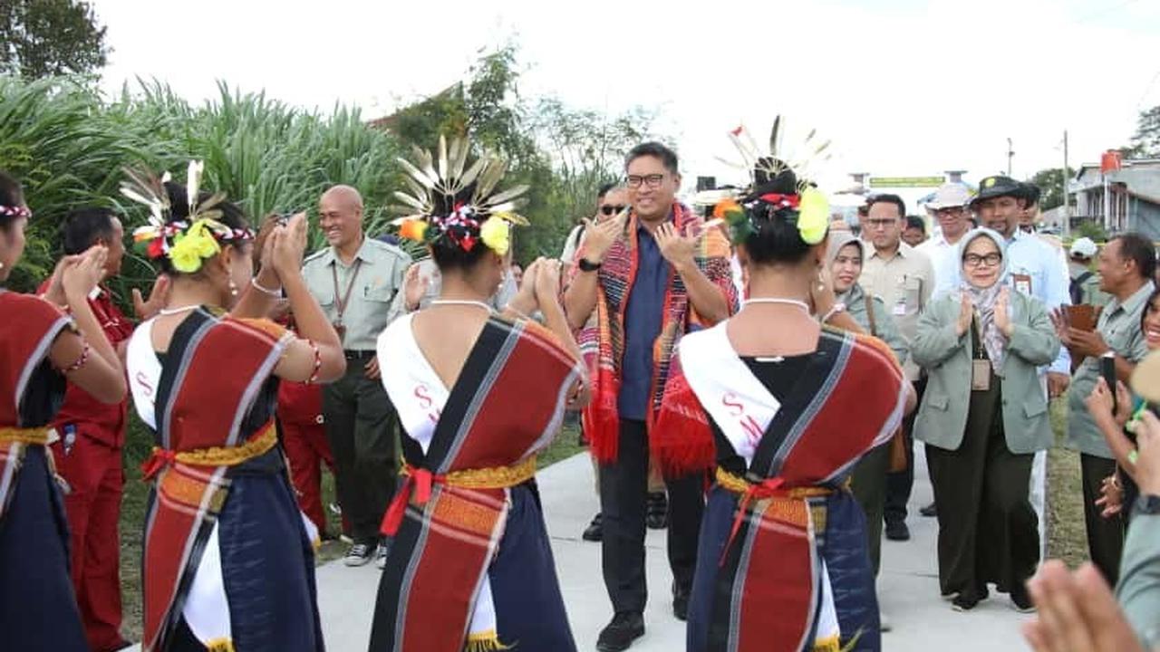 Wamentan Sudaryono saat kunjungan kerja ke BPTUHPT Siborongborong di Kabupaten Tapanuli Utara