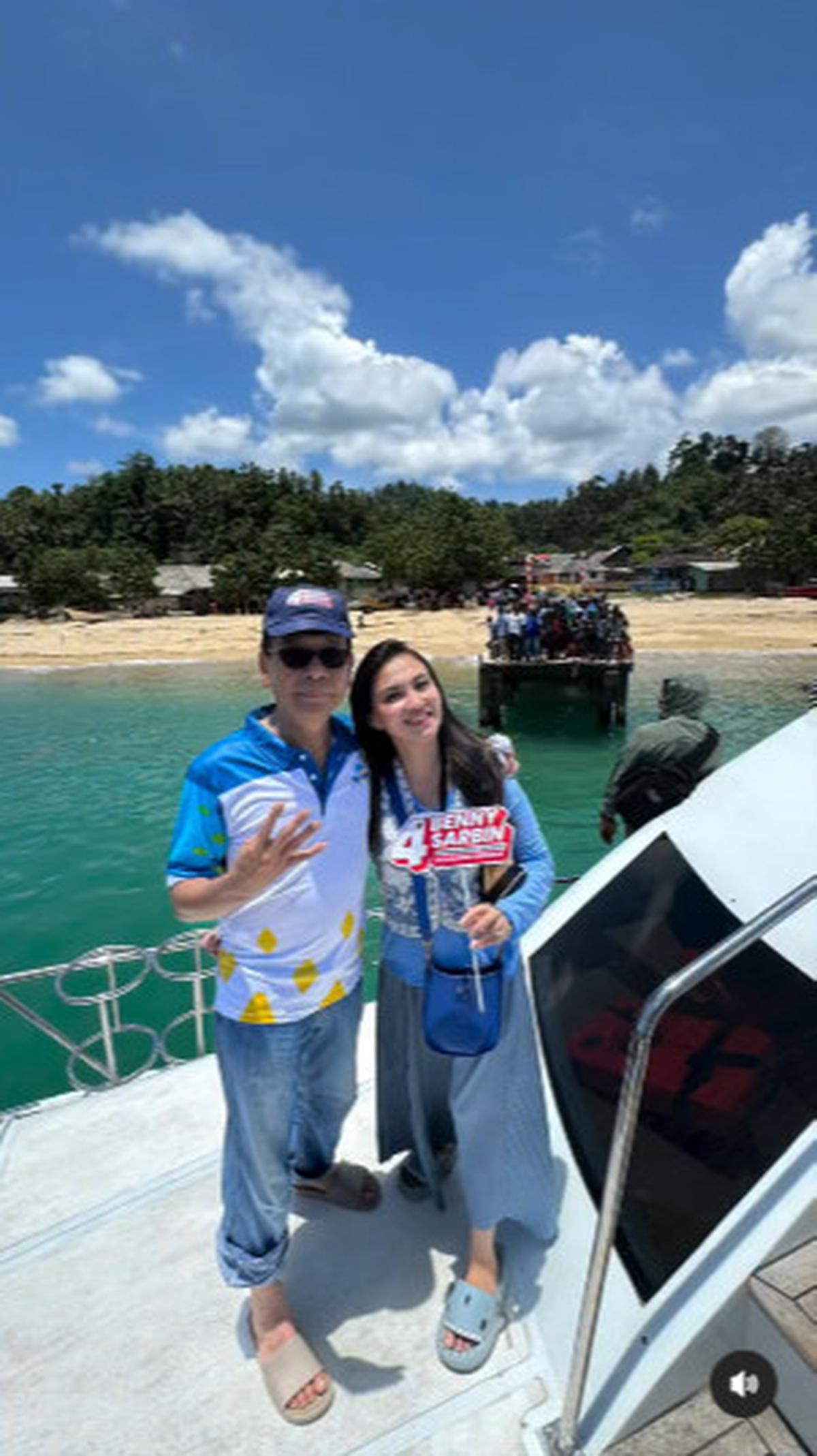 Momen Mesra Cagub Maluku Utara Benny Laos dengan Istri Bikin Baper