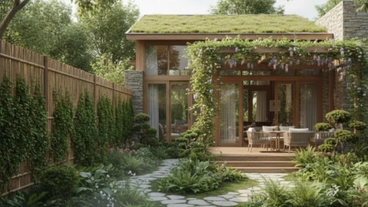 7 Inspirasi Model Rumah dengan Pagar Teh-Tehan yang Estetik dan Adem, Percantik Fasad