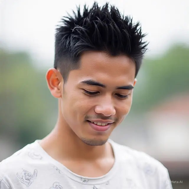 Model Rambut Pria Muka Bulat