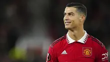 Cristiano Ronaldo berhasil membayar kepercayaan Erik ten Hag saat tampil sebagai starter Manchester United pada laga lanjutan Grup E Liga Europa 2022/2023 menghadapi FC Sheriff yang berlangsung di Old Trafford, Jumat (28/10/2022) dini hari WIB. (AP/Jon Super)