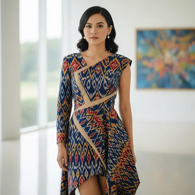 Tren Model Dress Endek Terbaru (Gemini AI)