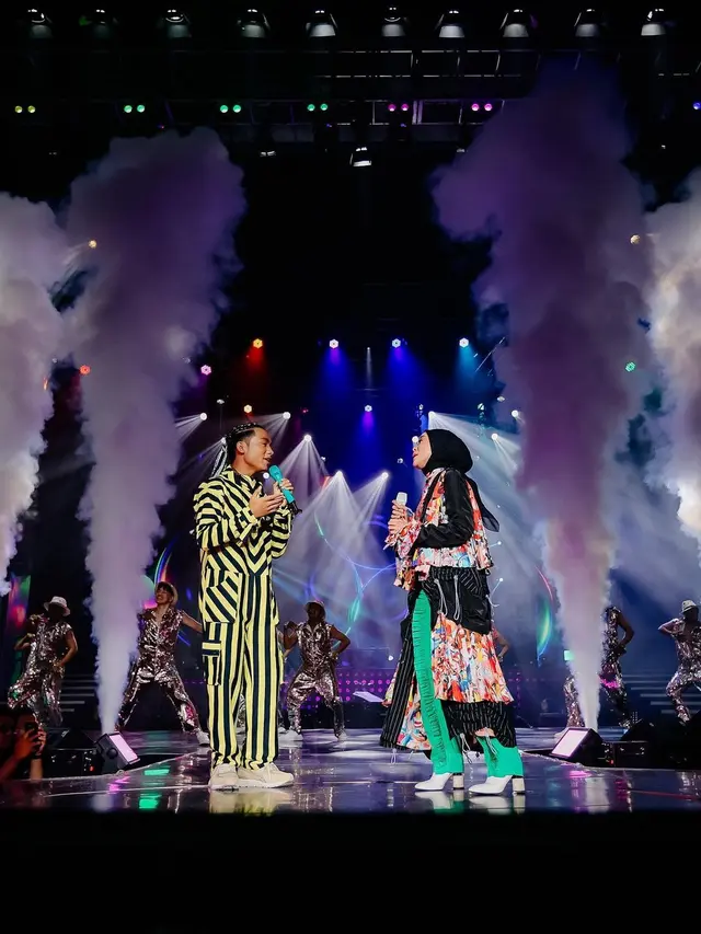 Lesti Kejora manggung di konser Betrand Peto. (Foto: Dok. Instagram @betrandpetoputraonsu)