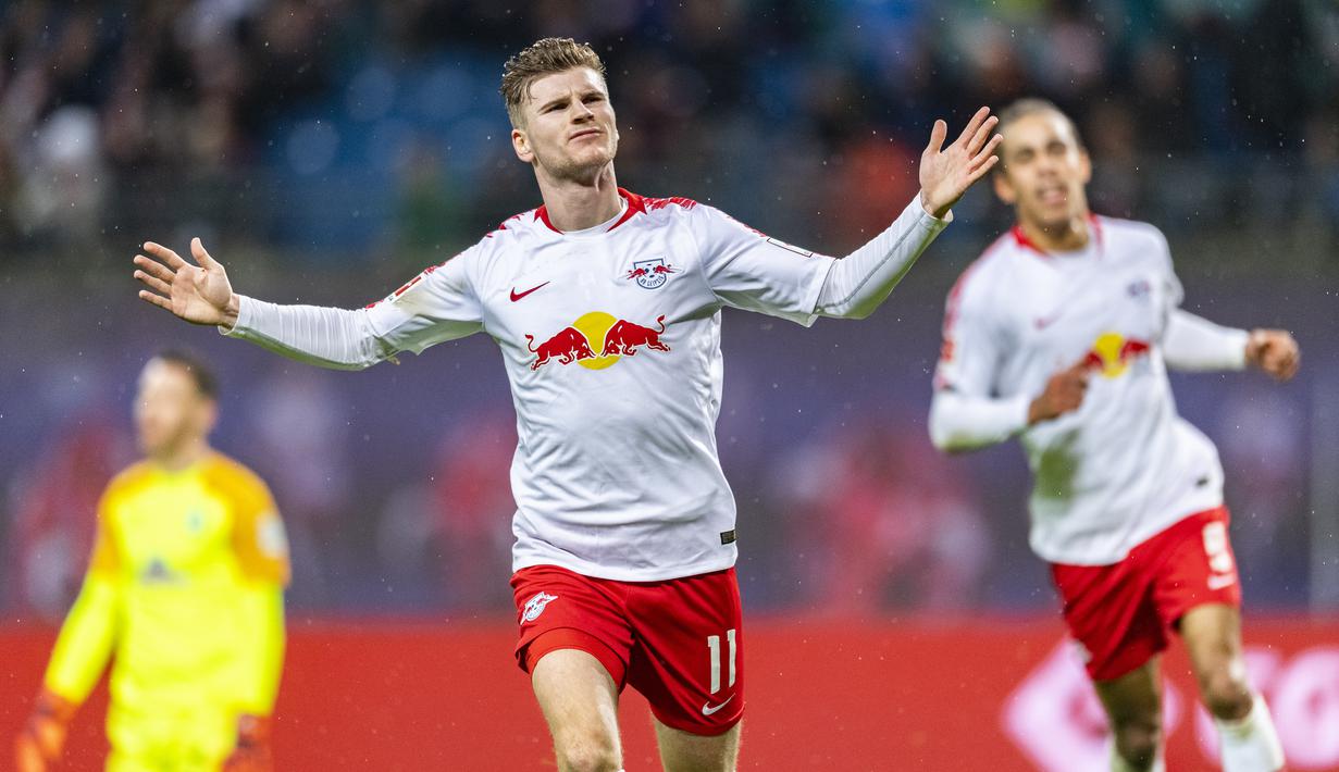 3. Timo Werner – Pemain yang digadangkan akan menjadi masa depan timnas Jerman kelak. Ketajamannya sudah sangat teruji di Bundesliga. (AFP/Robert Michael)