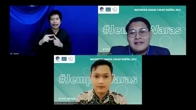 Kemenkominfo bekerjasama dengan Gerakan Nasional Literasi Digital Siberkreasi mengadakan webinar Makin Cakap Digital 2022 bertema Indonesia Makin Cakap Literasi Digital bagi siswa di Purwokerto. (IST)