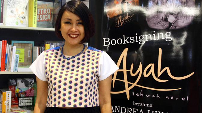Meda Kawu saat Book Signing Novel Andrea Hirata (Ist)