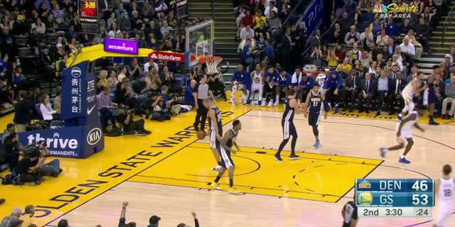 VIDEO : GAME RECAP NBA 2017-2018, Warriors 124 vs Nuggets 114