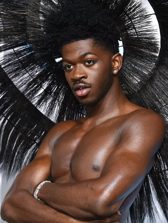 Lil Nas X di MTV VMA 2022. [Foto:  Evan Agostini/Invision/AP)