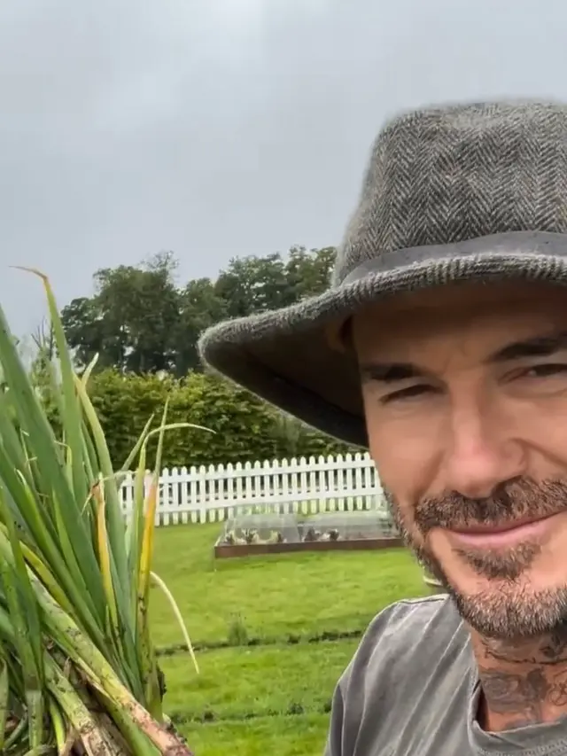 David Beckham berkebun dan beternak (Instagram/davidbeckham)
