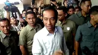 Pantau Hasil Hitung Cepat, Jokowi Tiba di Djakarta Theater