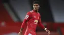 5. Marcus Rashford (Manchester United) - Marcus Rashford memang tampil impresif bersama Manchester United di Liga Champions. Namun pemain berusia 23 tahun ini baru menyumbangkan 2 gol dari 9 laganya bersama Manchester United di kompetisi Liga Inggris musim ini. (AFP/Michael Regan/pool)