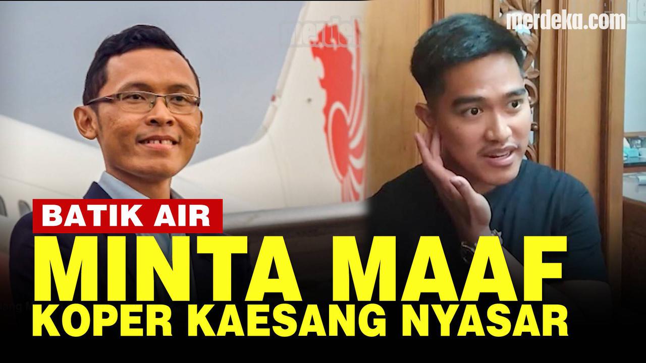 VIDEO: Batik Air Minta Maaf, Pastikan Koper Kaesang Kembali Usai Nyasar ke Kualanamu