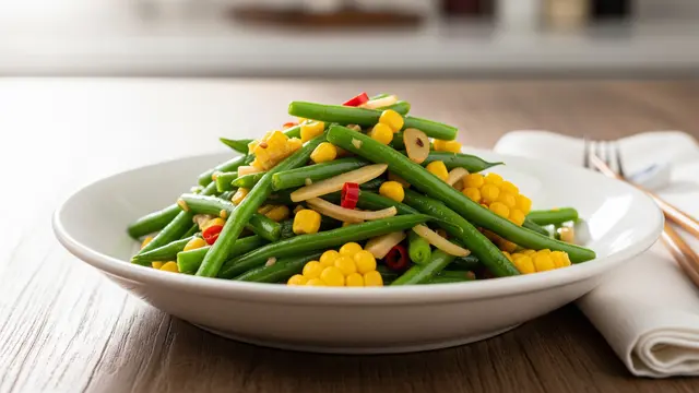 Resep Tumis Buncis Jagung Manis yang Disukai Anak-anak/AI Generated
