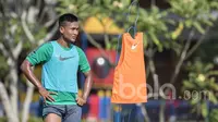 Striker Persela, Ahmad Nur Hardianto, saat mengikuti seleksi Timnas Indonesia U-22 di Lapangan SPH Karawaci, Banten, Rabu (1/3/2017). (Bola.com/Vitalis Yogi Trisna)
