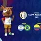 Banner Final Copa America 2021 dan Juara 3 (Liputan6.com/Abdillah)