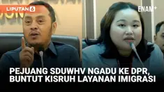 Komisi XIII DPR menggelar rapat dengan para pejuang Surat Dukungan untuk Work and Holiday Visa (SDUWHV) 2025 di Komplek Parlemen, Jakarta, Senin, 24 November 2025. Mereka protes terkait layanan Imigrasi yang membuat sejumlah pejuang gagal mendapatkan...