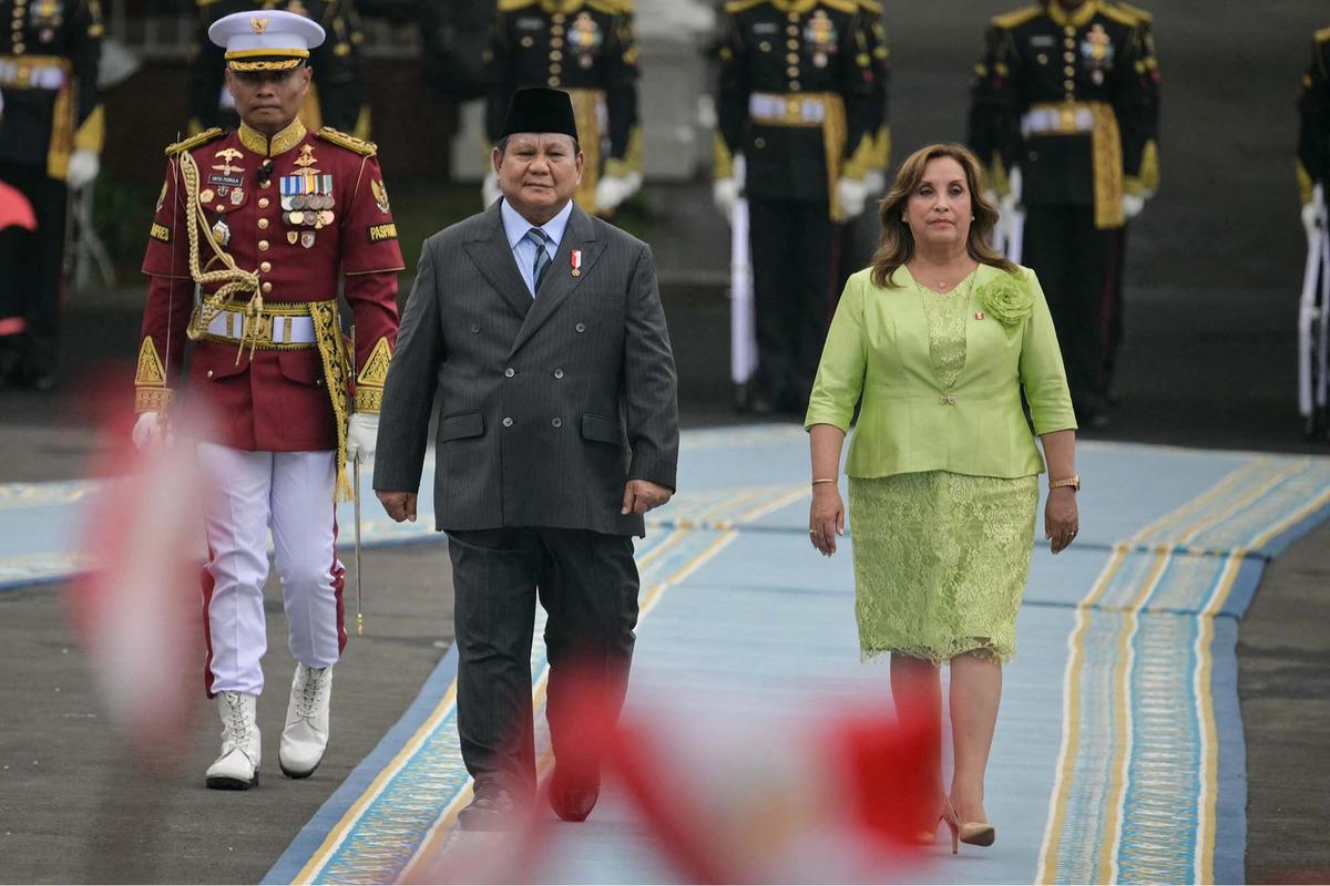 FOTO: Presiden Prabowo Sambut Presiden Peru di Istana Merdeka, Tegaskan Komitmen Perkuat Kerja Sama
