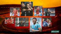 Kolase - Dimas Drajat dengan seragam Timnas Indonesia (Bola.com/Adreanus Titus)