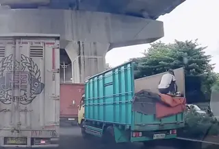bajing loncat di Cakung Jakarta Timur. (istimewa)