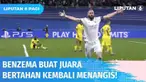 Karim Benzema membuat juara bertahan kembali menangis. Meski kalah dari Chelsea, namun Real Madrid yang berhak maju ke babak semifinal Liga Champions Eropa karena menang agregat 5-4.