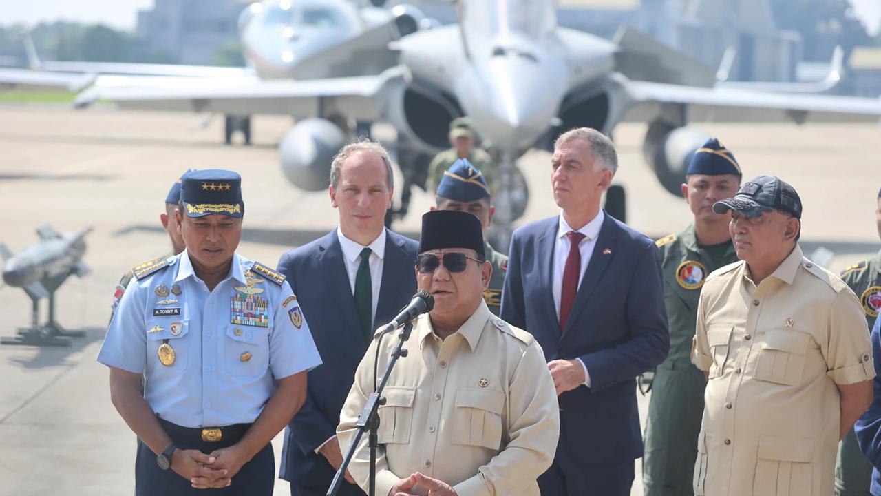 FOTO: Prabowo Serahkan Rafale dan Rudal Meteor untuk Perkuat Pertahanan Udara