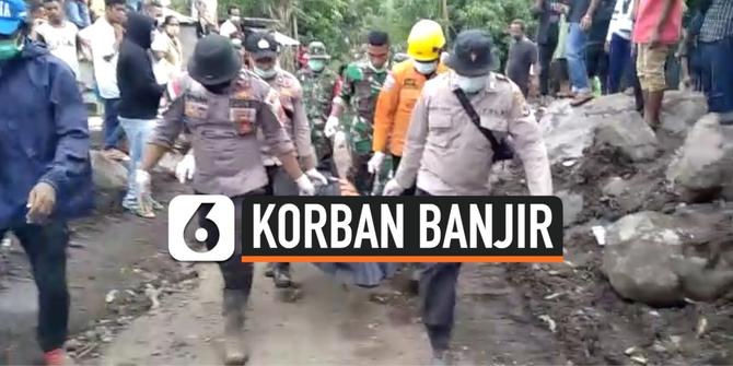 VIDEO: Pencarian Korban Banjir Terkendala Alat Berat