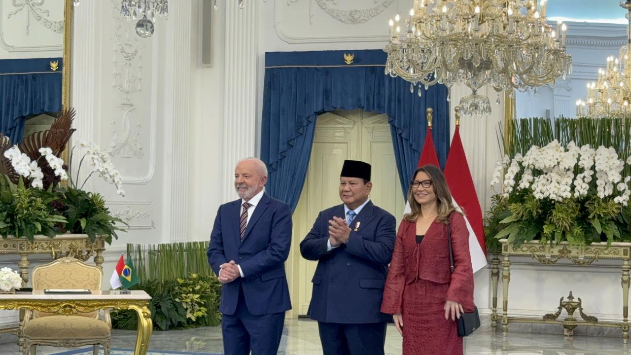 Momen Santai, Prabowo dan Presiden Brasil Tertawa Bahas Angka Keberuntungan 8