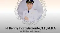 Wakil Bupati Klaten Benny Indra Ardianto Meninggal Dunia