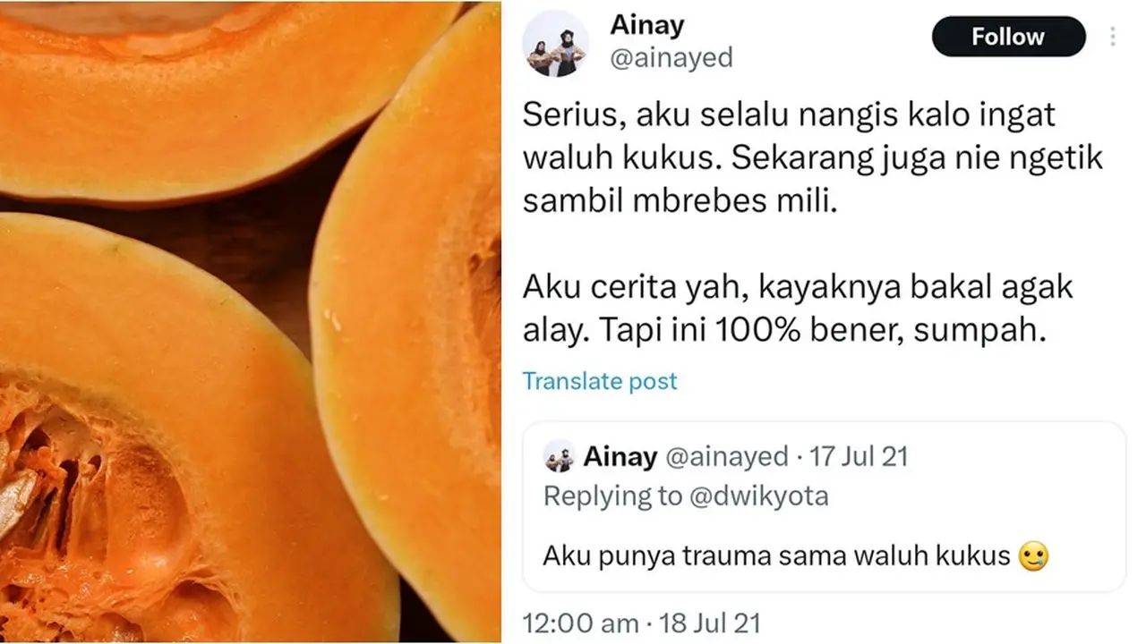 Kisah Yati Waluh Kukus (sumber: Unsplash/x.com/ainayed)