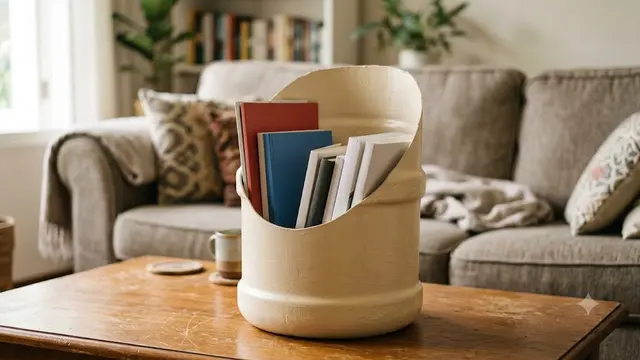 Tempat Majalah di Samping Sofa