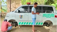 Ban mobil Ambulans Desa Mandirejo dicuri (Liputan6.com/Istimewa)