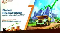 Indonesia Dinilai Punya Kekuatan jadi Pengendali Harga Nikel Dunia