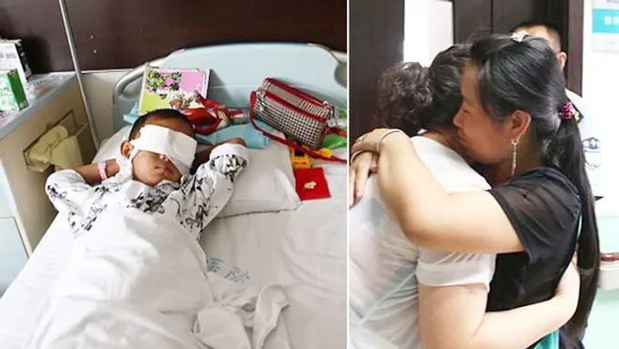 Binbin dan keluarganya (c) dailymail.co.uk