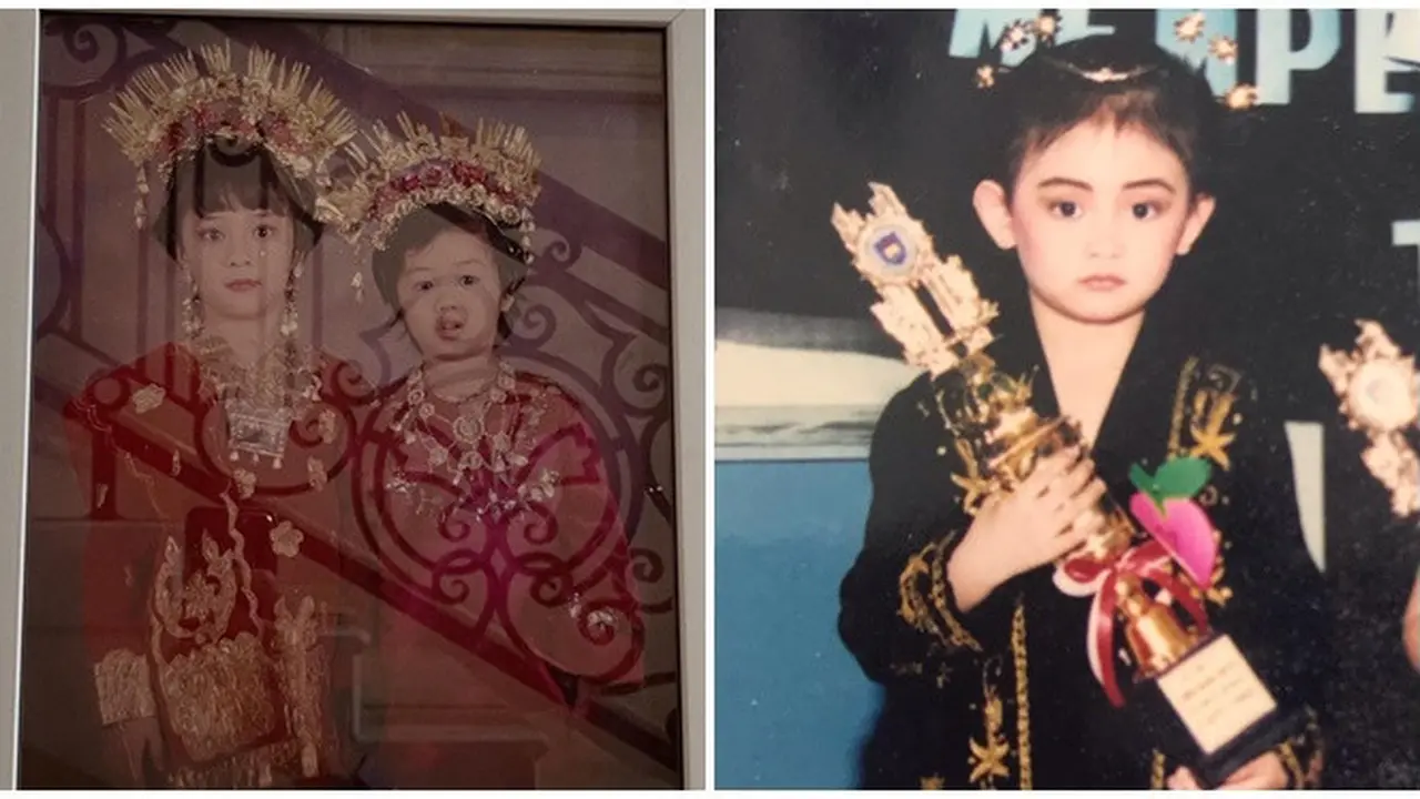 6 Potret Lawas Masa Kecil Artis saat Pakai Baju Adat,