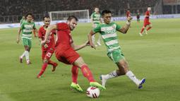 Sepanjang pertandingan, Marco Motta tampil tenang dan disiplin dalam mengawal lini pertahanan skuat Macan Kemayoran. (Bola.com/M Iqbal Ichsan)