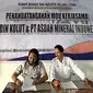 Penandatanganan kerja sama antara PT Asdah Mineral Indonesia dengan PT Industri Kimia Nusantara Jaya serta Kadin Kolaka Utara. (Liputan6.com/ist)